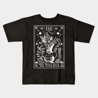 The Pour Over Coffee Tarot Card Kids T-Shirt